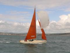 Sarah and Annie sailing recent purchase Eclipse