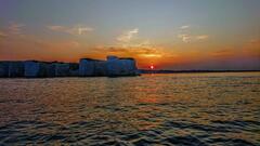 Sunset over Old Harry