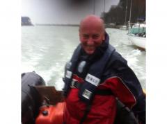 John Harvey undaunted by 50-knot gusts in the harbour