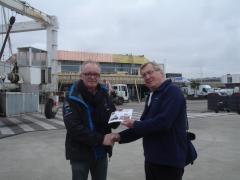 WSC centenary booklet safely delivered to Marcel!