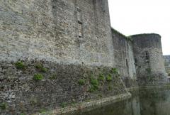 This view of the walls of Bricquebeq castle give an idea of what Cherbourg would have looked like.