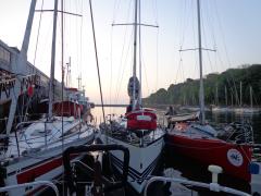 Dawn in the harbour at Weymouth