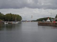 To the left of this view of the outer basin at Honfleur is the original river bank; everything to the right was reclaimed to create the basin and lock