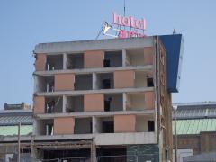 All that's left of the Hotel Marine