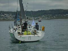 Pierrick and Arthur before the start