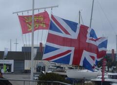 Flying the flag at Cherbourg in 2013 