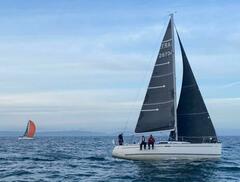 Ross on the rail heading offshore on 'Gwahir Venturi'