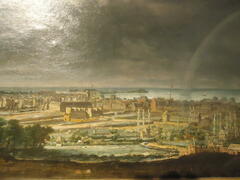A fine view of Cherbourg painted in around 1780, in the musée Thomas-Henry