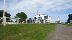 SROC clubhouse at Ouistreham - twinned with WSC 