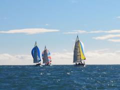 The PY fleet head downwind