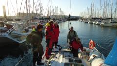 Team 'Protocol' leave the pontoon 