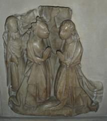 Alabaster relief dating from the C15th English occupation of Cherbourg 