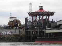 The elephant and corousel of the Machines de l'Ile at Nantes