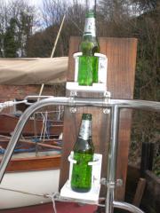 Samphire Winter Refit, probably the best cup holders in the World!