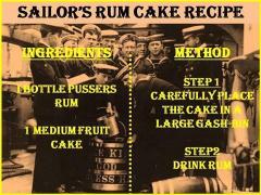 Sailors rum cake recipe