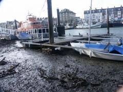 Beach outside club lifeboat