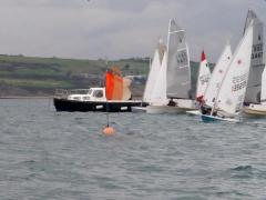 2012 Nov 16 Dinghy Start - F flag disappearing