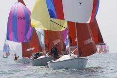 Light airs action at the 2009 Squib Nationals at WSC