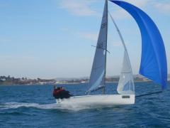 Isaac, me and Nathan Batchelor at 17.5 Knots in Ovingtons new VX1